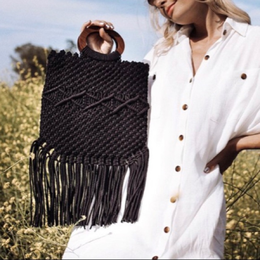 Danielle Nicole Macramé handbag (HP!)